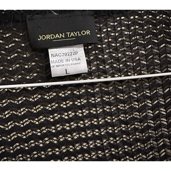 Jordan Taylor Black Mesh Swimsuit Cover Up Dress Tunic Spring Break Size L - Picture 6 of 9